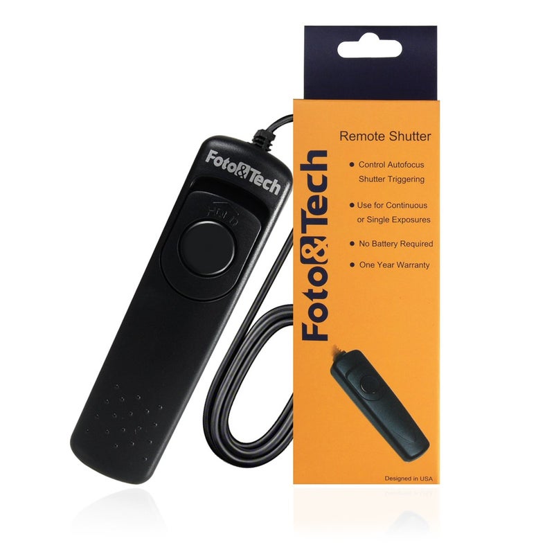 Foto&Tech Wired Remote Shutter Release Control CS-205 Replacement for PENTAX 645Z, 645D, K1, K3, K5, K5 II, K30, K50 K500 K7 K110D K100D, K100D Super, K200D K10D K20D(Compatible Pentax CS-205) - Image 1